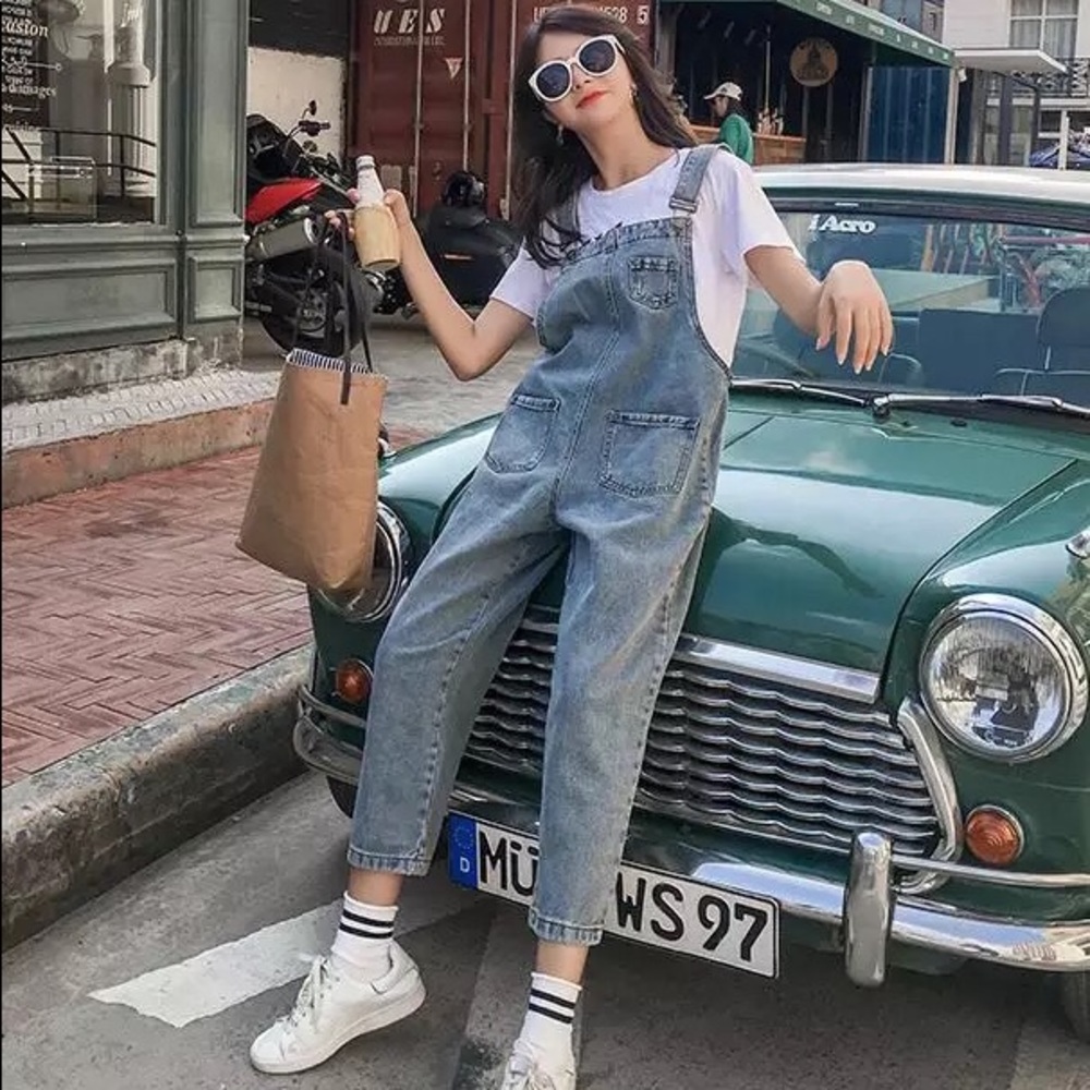 Denim Overall Jumpsuit - Picture 8 of 16